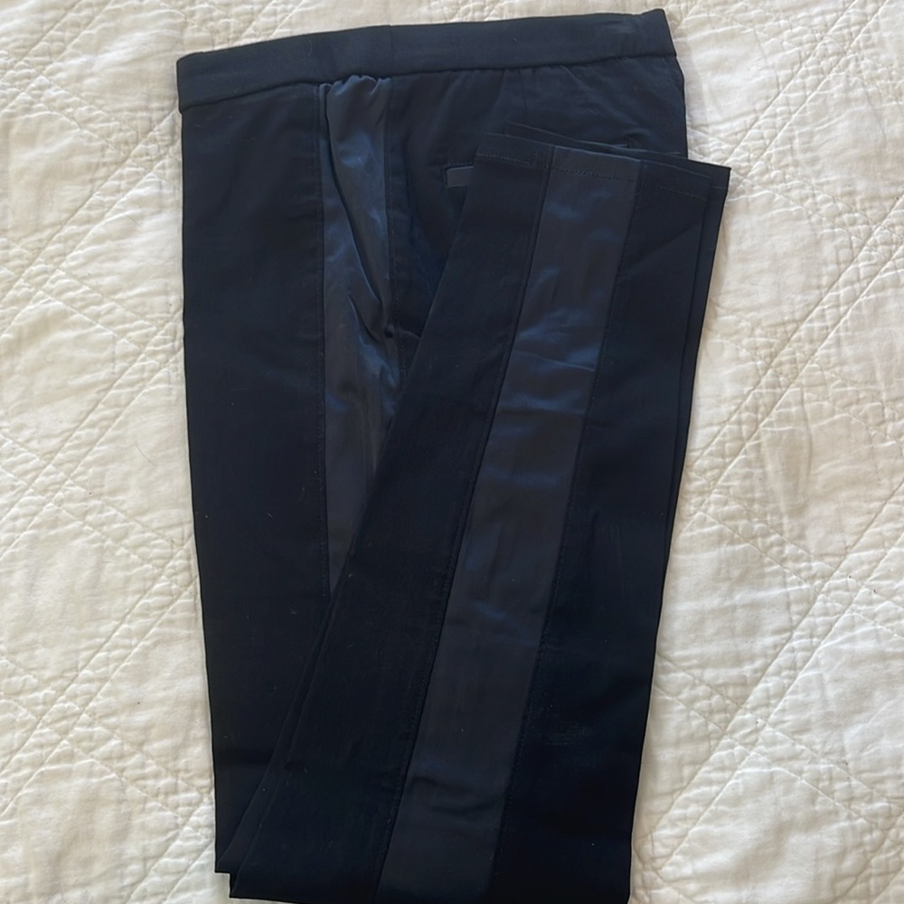 Women’s tuxedo pant-  tapered leg.